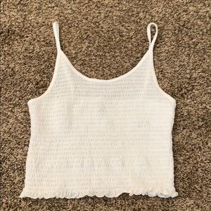 Hollister White Cropped Tank (M)